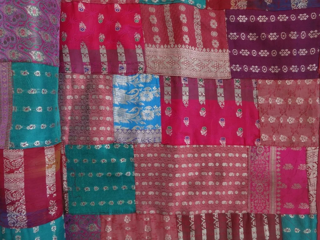 Indian Decorative Cotton Patchwork Kantha Quilt, Handmade Patchwork Soft Cotton Bedspread