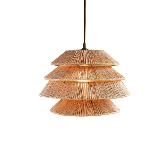 Винтажное украшение ручной работы бамбуковый ротанговый Плетеный Потолочный подвесной абажур для декора ресторана