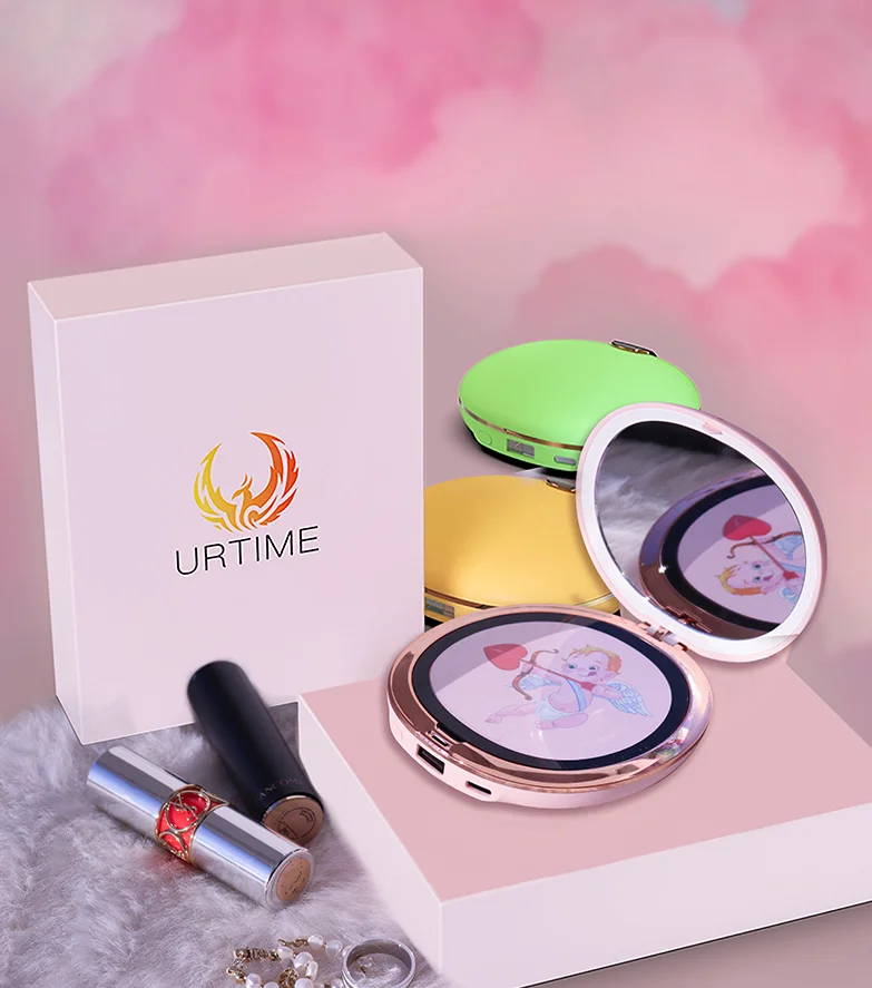 10000 mah powerbank ios/android with Makeup mirror