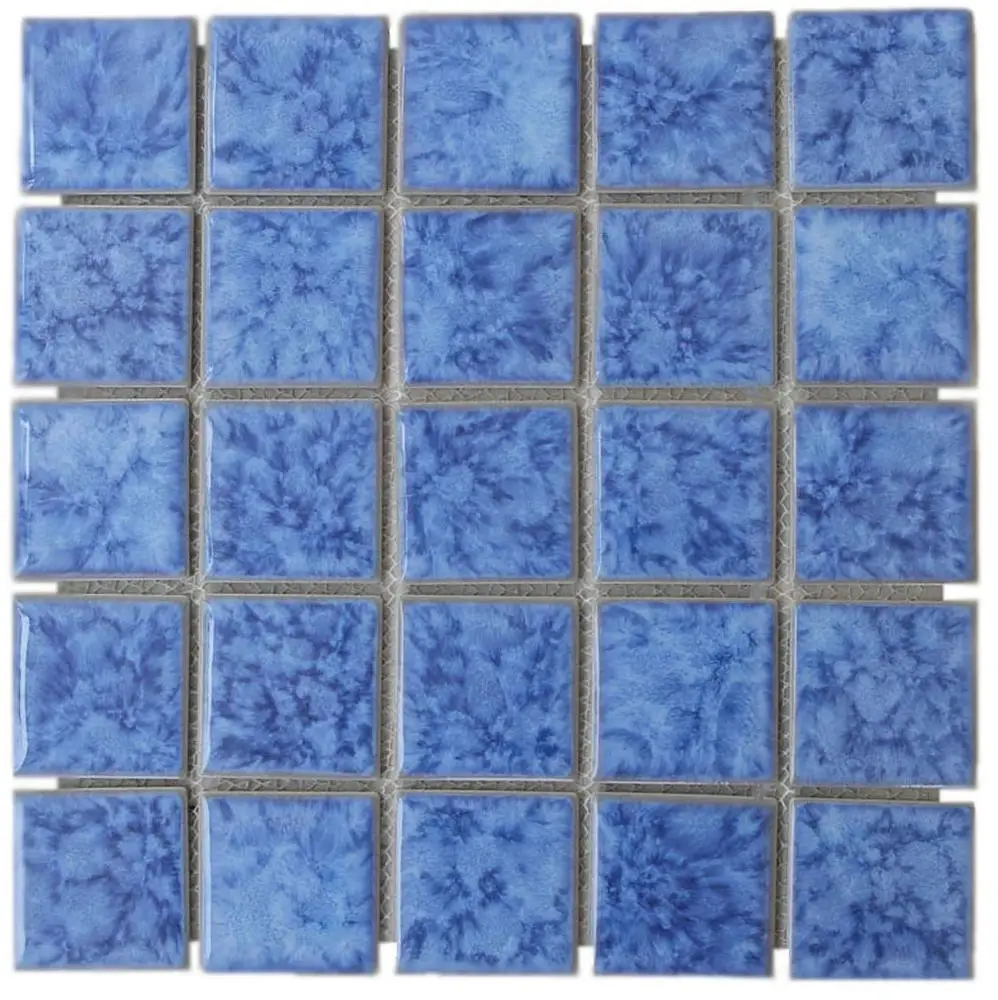 Bali Blue Mosaic Swimming Pool Tiles - Blue Tiles Bali Mass Mosaic Kuda Laut