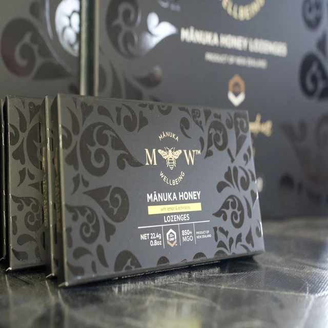 Manukawellbeing - Manuka Honey Lemon & Echinacea 8 pack , Certified UMF 20+ / MGO 850 + 2.8Grams 40PK
