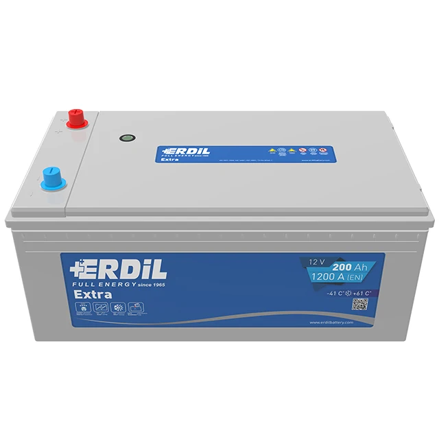 Высококачественная сверхпрочная аккумуляторная батарея для грузовиков марки Erdil, 12 В, 200 ач, D5a, не требующая технического обслуживания