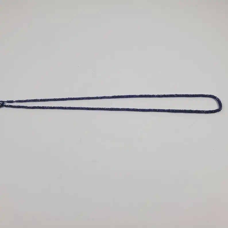  Граненые бусины с синим сапфиром 2-4 мм длиной 16 дюймов для изготовления ювелирных изделий