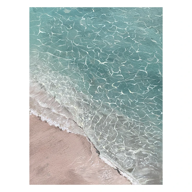 Украшение для гостиной морской пейзаж, популярный оригинальный дизайн ручной работы, Индивидуальная поддержка, холст с рамкой, настенная живопись, OEM