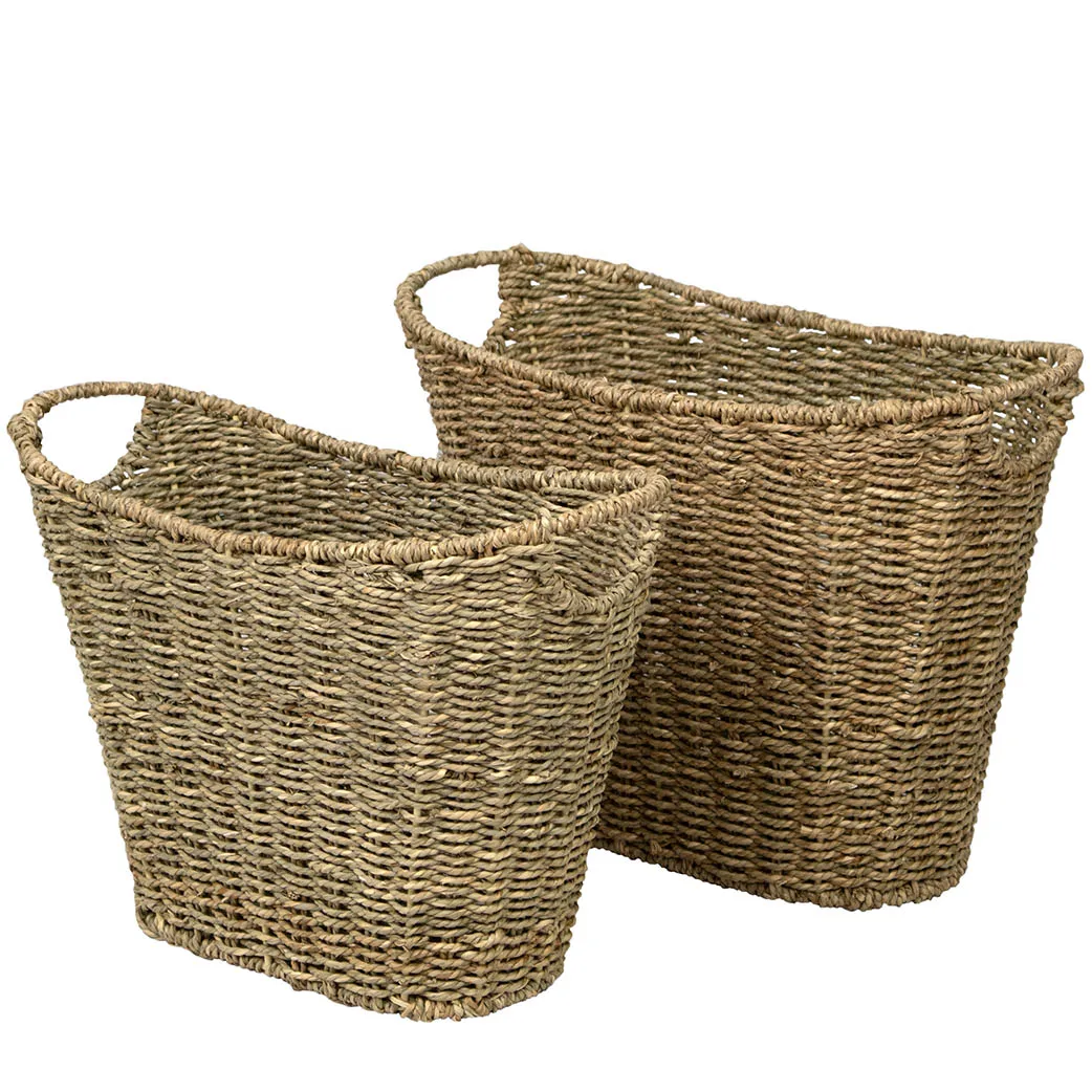 Hot selling wholesale shopping basket hand woven baskets wicker storage basket from Viet Nam 2021