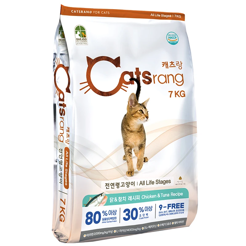 Cat Food Korea Made Most Popular Pet Food High Protein Dry Cat Food 2KG 5KG 15KG 20KG Bag