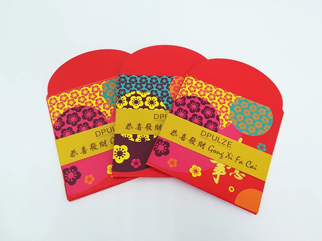 Customized Design Shopping Mall Red Packet / Custom Printing Ang Pao for Chinese New Year or Any Festivals