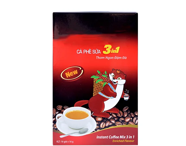 
2020 Christmas New Product Organic and Healthy Coffee Mix 3 in 1 with 16 sticks/ box 