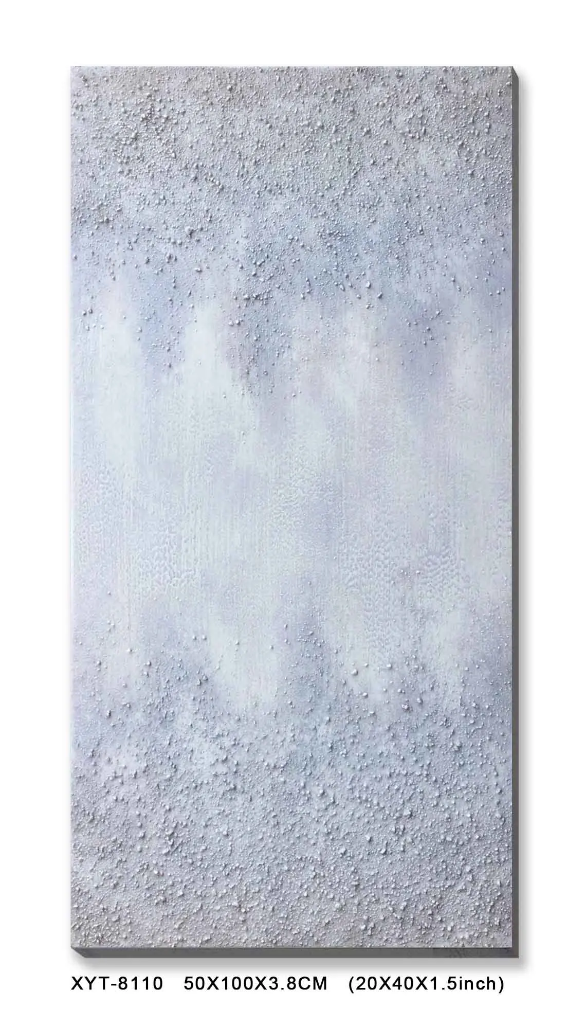 Abstract Custom Modern art Grey Champagne Overflow Oil Painting Handpainted Stretched