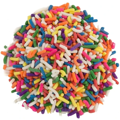 Sugar Rainbow Cake Vermicelli Sprinkles