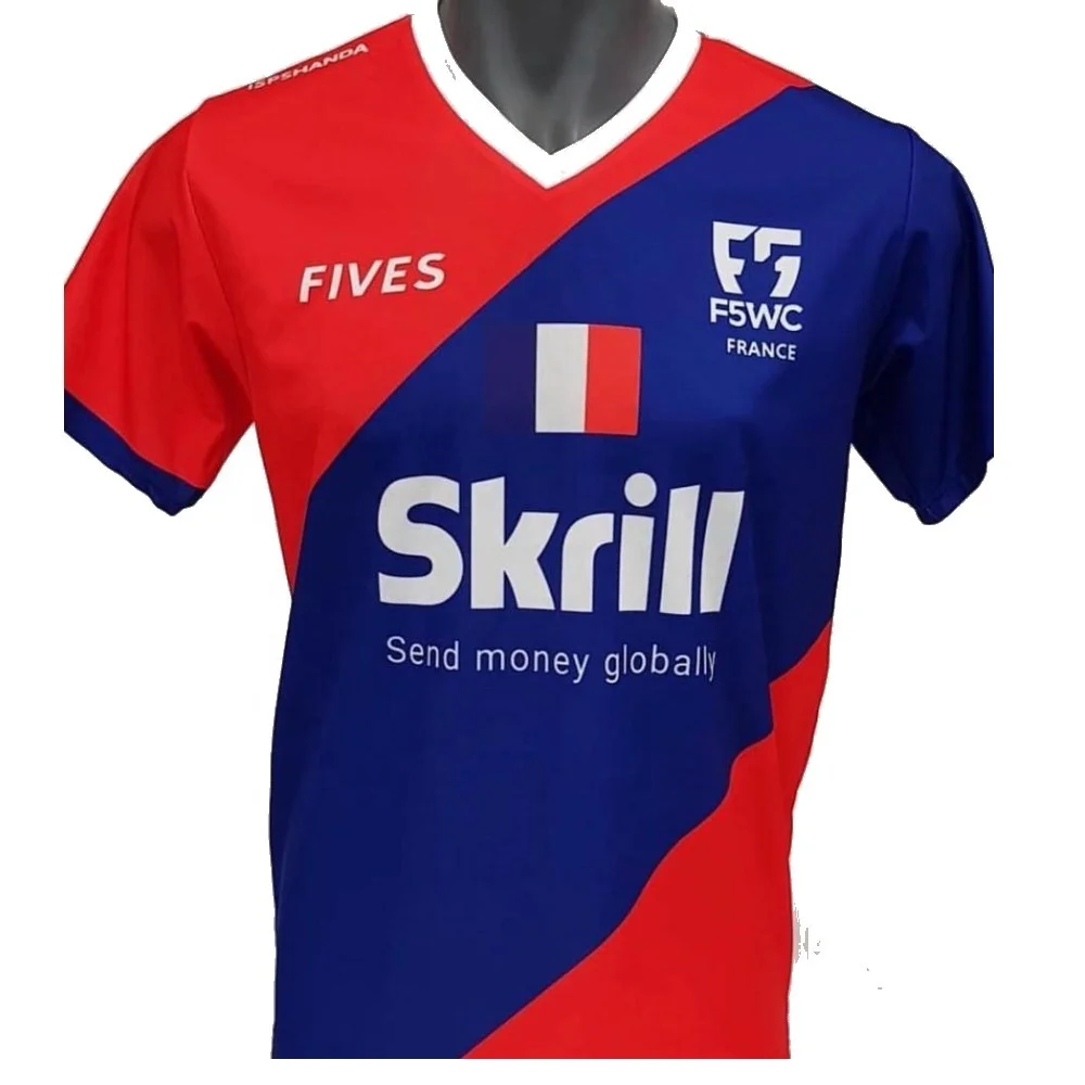 China Sublimated Custom Football Shirts Maker Team Set jersey football france soccer uniforms Good Quality Soccer Uniform