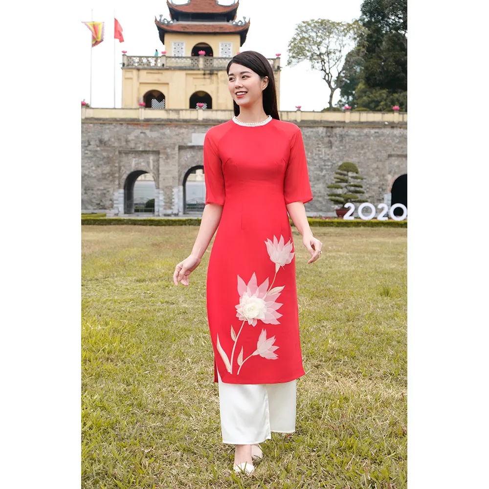 Одинаковые наряды для мамы и дочки, вьетнамские традиционные аозай 2021