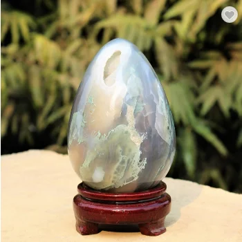 Lace Agate Chakra Stone Aura Reiki Healing Power Egg Dragon Egg