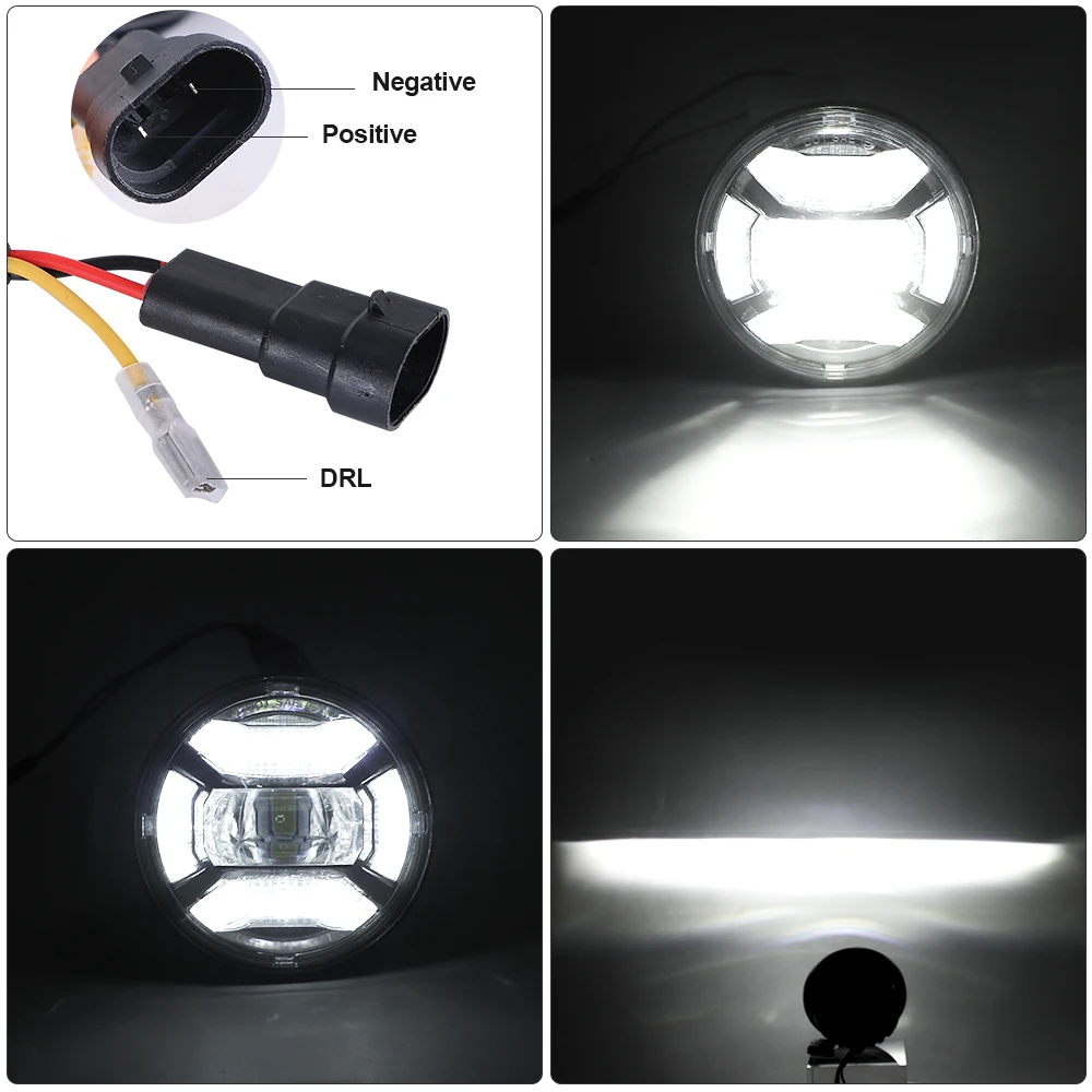 Best Price Motorcycle Fog Lamps 4.5Inch Led Fog Light Headlight Indian Cars Foglamp Manufacturer In China Fit For Harley