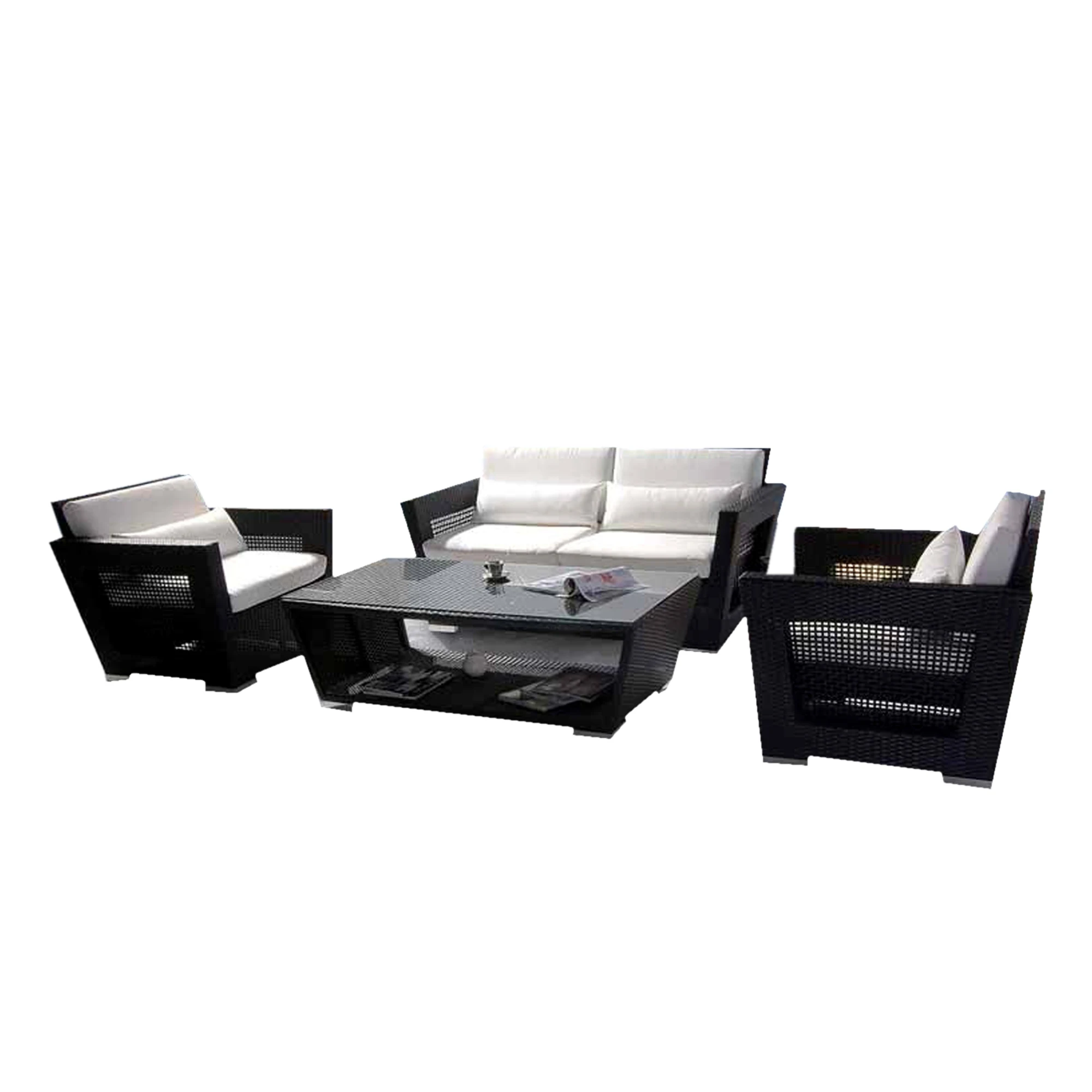 outdoor aluminium wicker sofa sets modern high quality rattan sofa set with cushions outdoor garden furniture