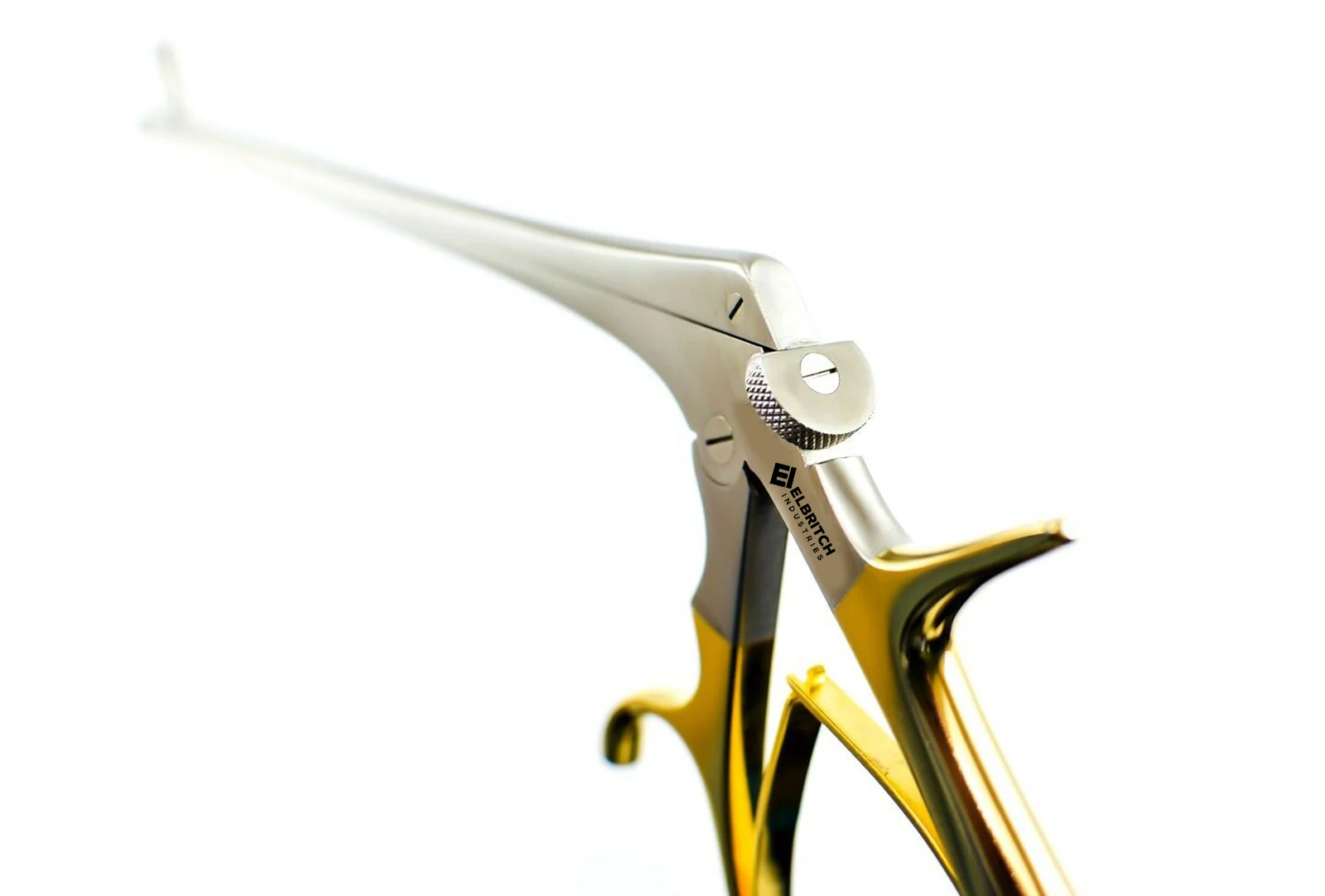 Gold Handle Micro Hartman Alligator Forceps 5 Serrated Surgical ENT Instruments