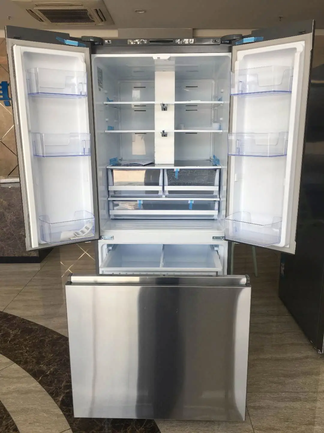 525L OEM/ODM Home Use Water Dispenser Optional No Frost Home French Door Refrigerator