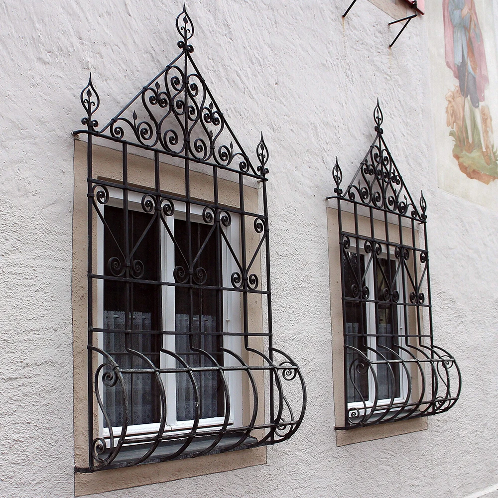 Лидер продаж оптовая продажа Заводские кованые железные стальные металлические решетки защитные окна