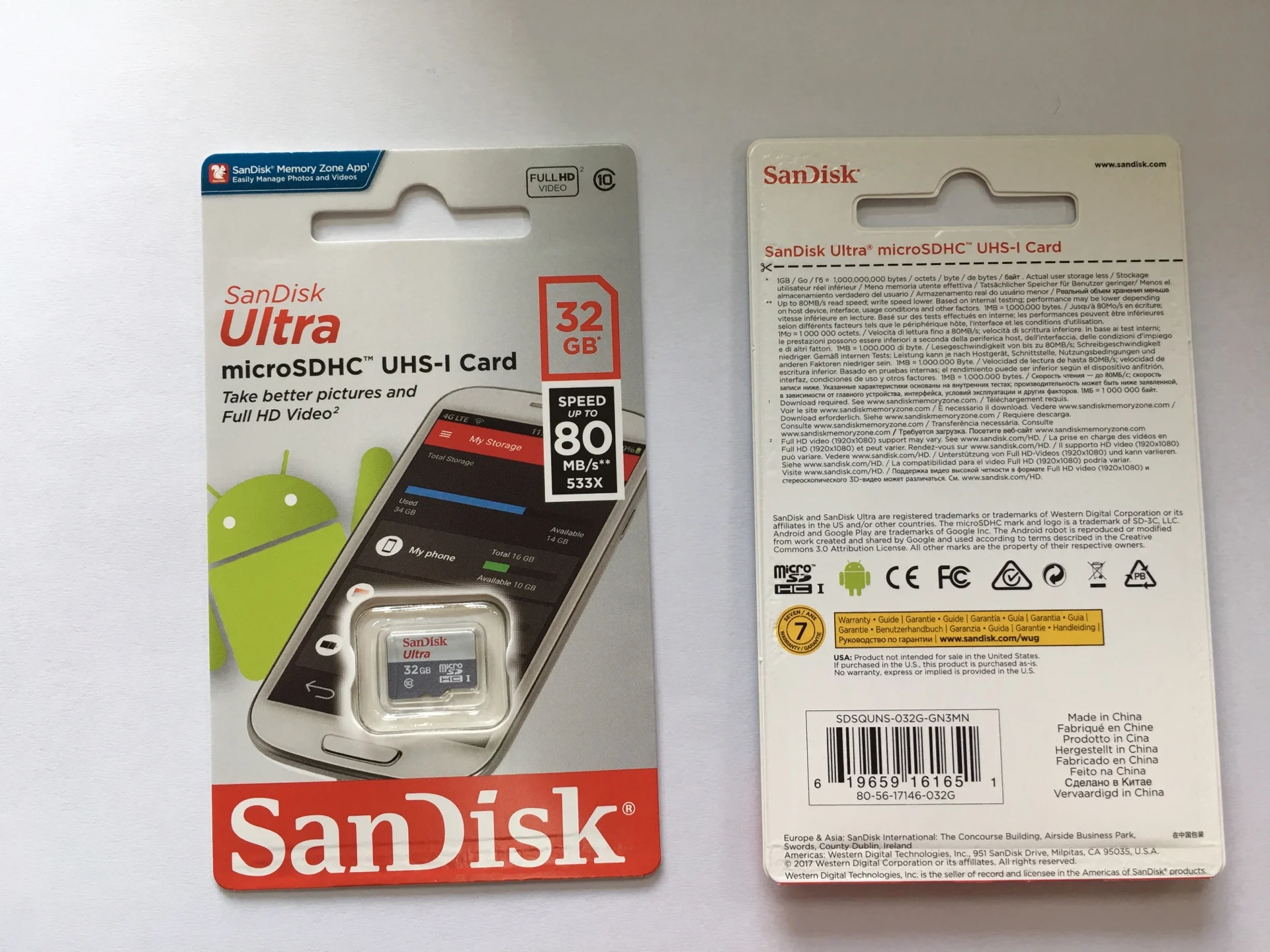 Wholesale 32GB 64GB Ultra Micro TF Memory Card SanDisk