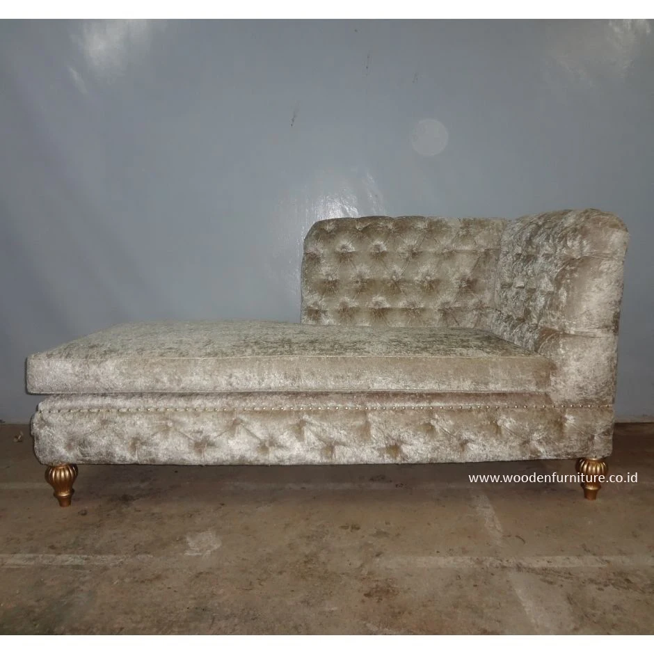 Современная стеганная диван кровать шезлонг европейская домашняя мебель