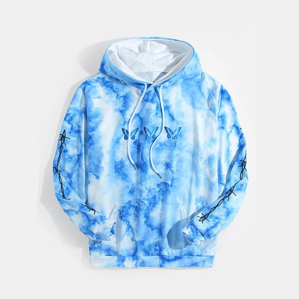 Оптовая продажа, толстая зимняя мужская разноцветная синель толстовка с вышивкой на заказ