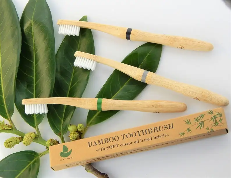 Eco friendly Tooth brush  100% Biodegradable Natural Bamboo Wood Handle Hotel Bamboo Tooth brush