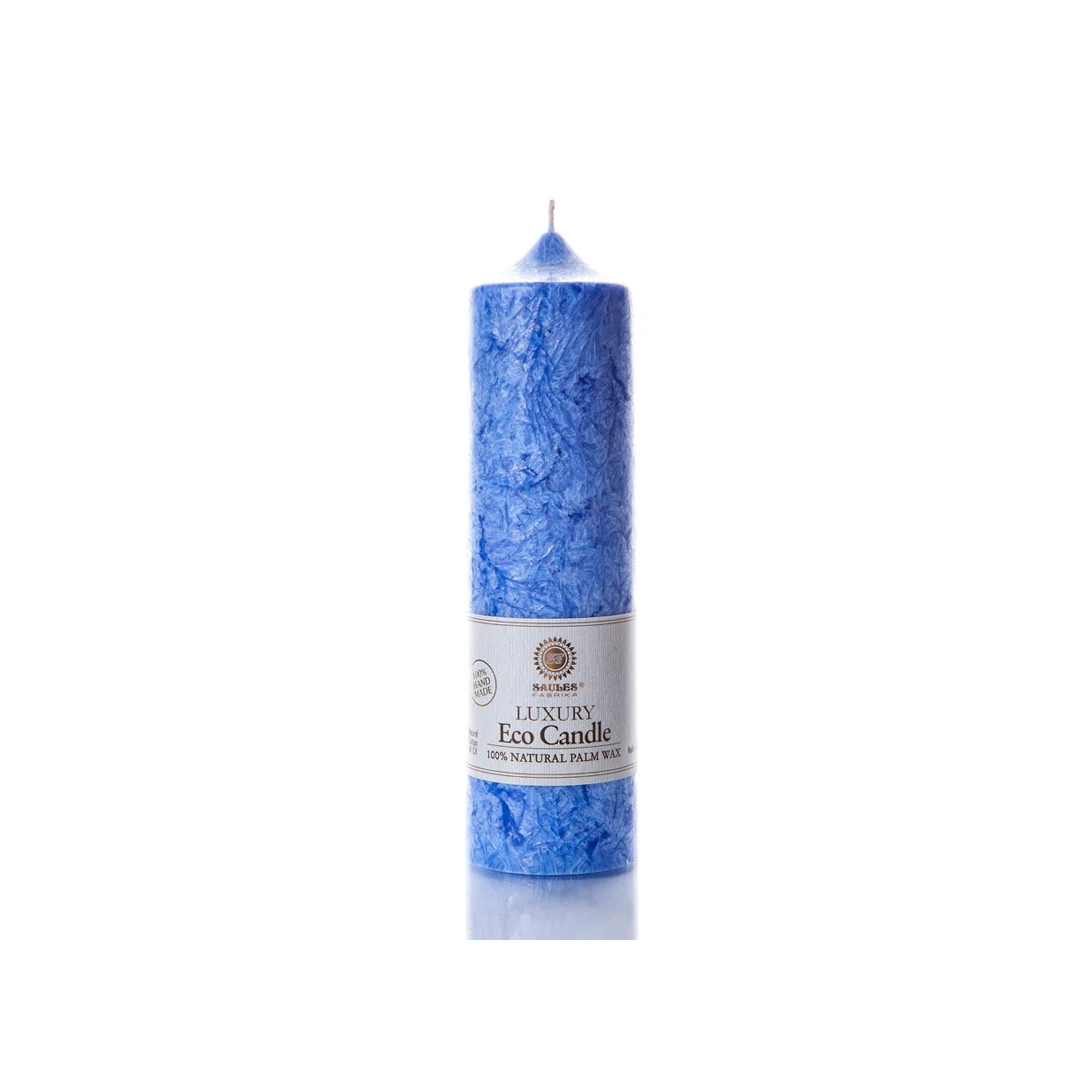 Private Label Manufacturer of Blue Palm Wax Candle at Wholesale Price