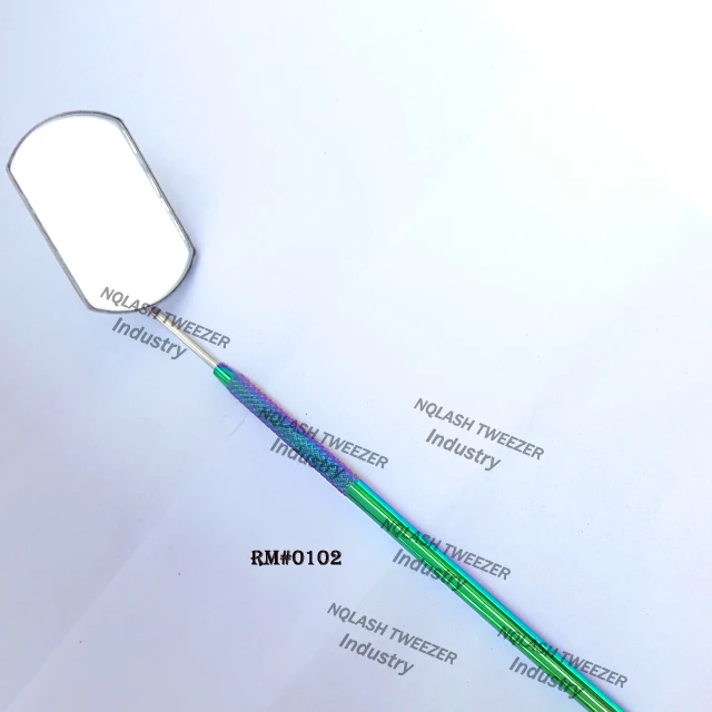 
Perfect View Large Rectangular Plasma Gold Color Eyelash Mirror / Eyelash Extension Mirror NQLASH Tweezers 