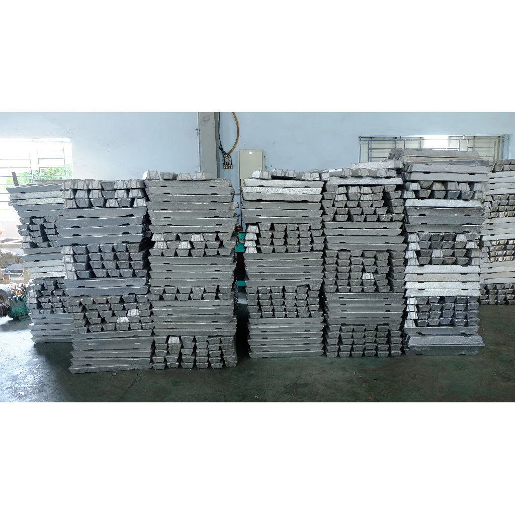 0.1% Max Zn 0.1% Max Ti Alloy 550C Melting Point Aluminium 6063 Ingots