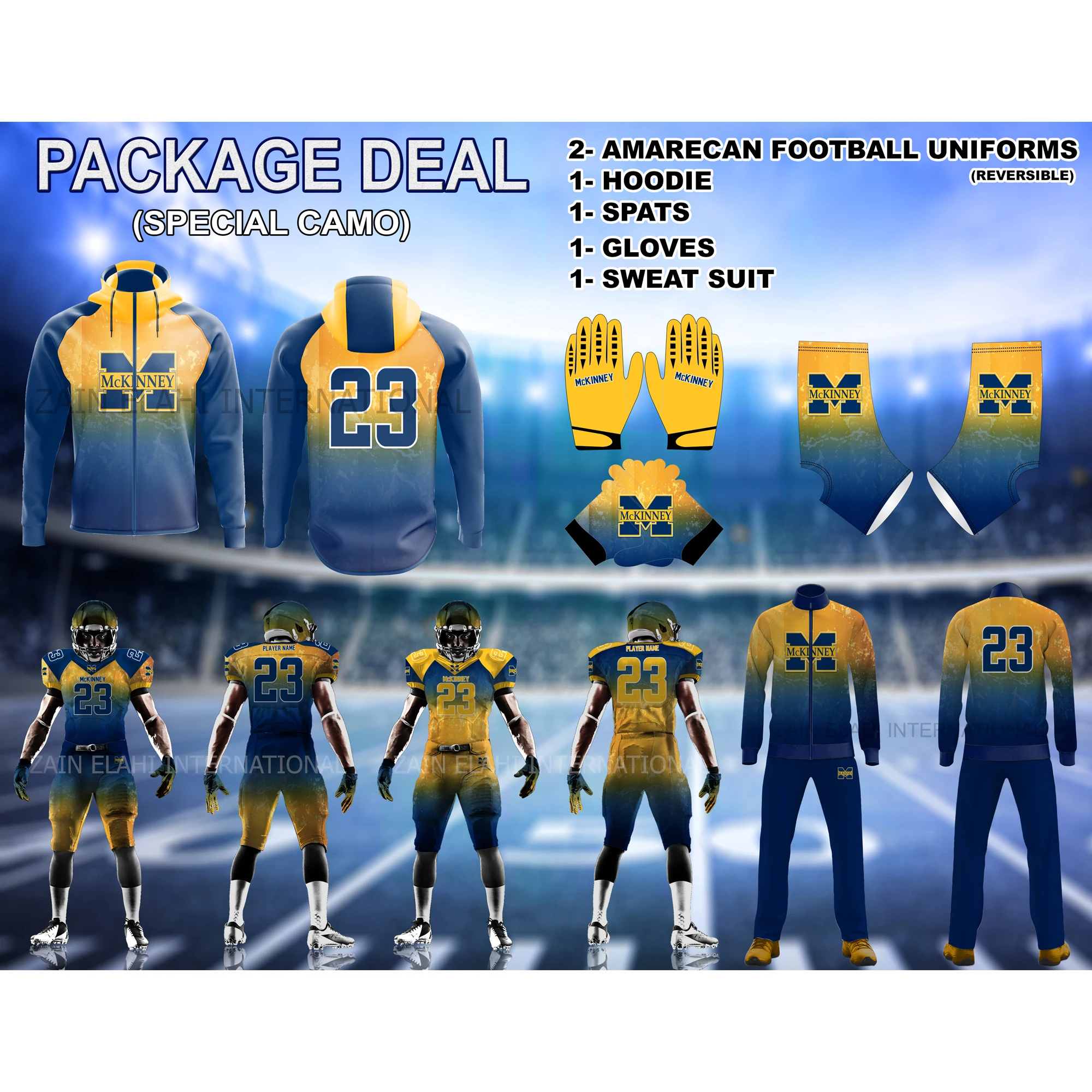 American football jersey custom with football shirts sublimated / American Football deal Package