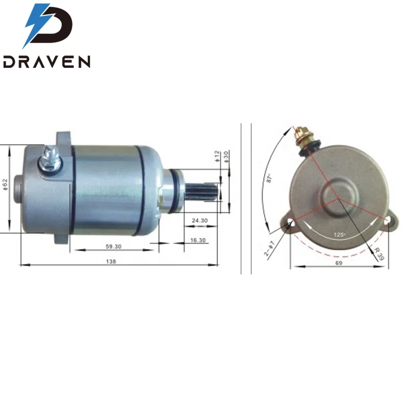 Motorcycle Starter Motor OEM Color Origin Fit Year High Quality Electric Starter Motor Accessories