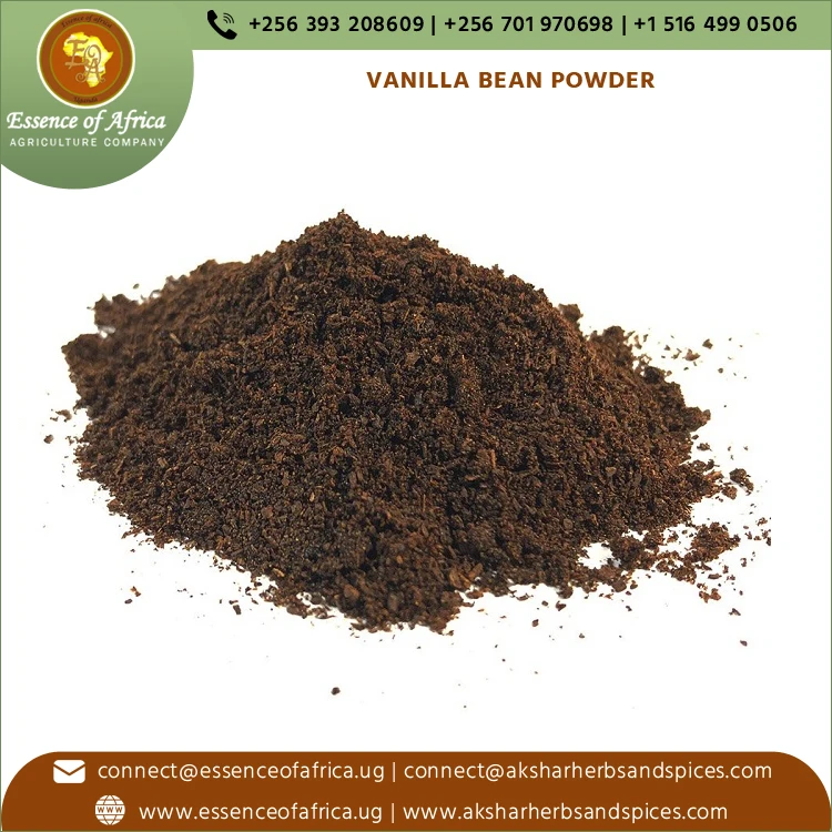 Exporter of Best Quality 100% Natural Non GMO Food Grade Dried Vanilla Bean Powder for Sale