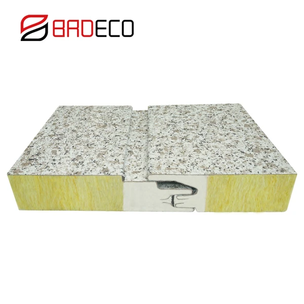 BRD малайзийская фабрика 50 мм металлическая стеклянная вата изоляционная сэндвич-панель