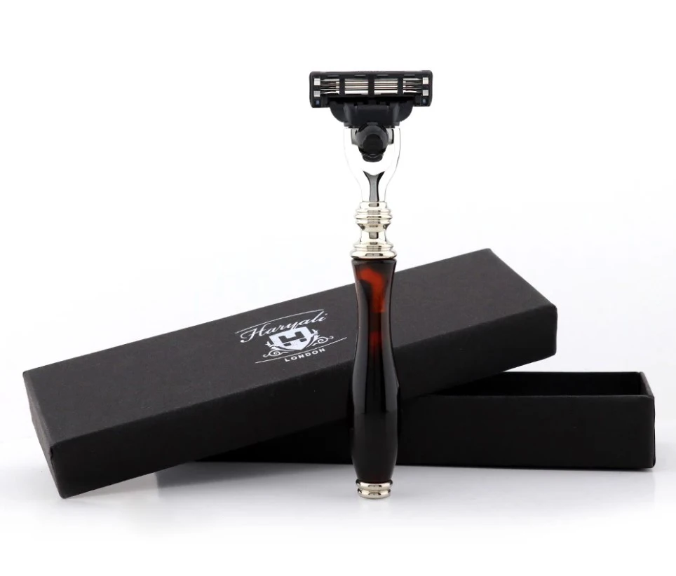 
Совместимость 3 край бритвенного станка в красном и черном цвете ручка Роскошные 3 лезвия для бритья Безопасная бритва для мужчин подарок 