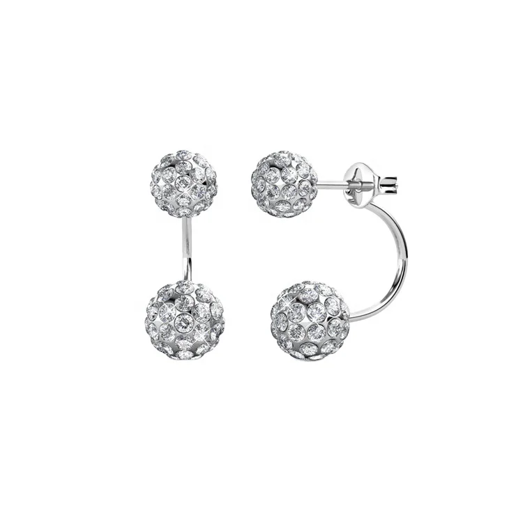 Destiny Jewellery latest fashion jewellery set 2 ways stub earring with delicate crystals