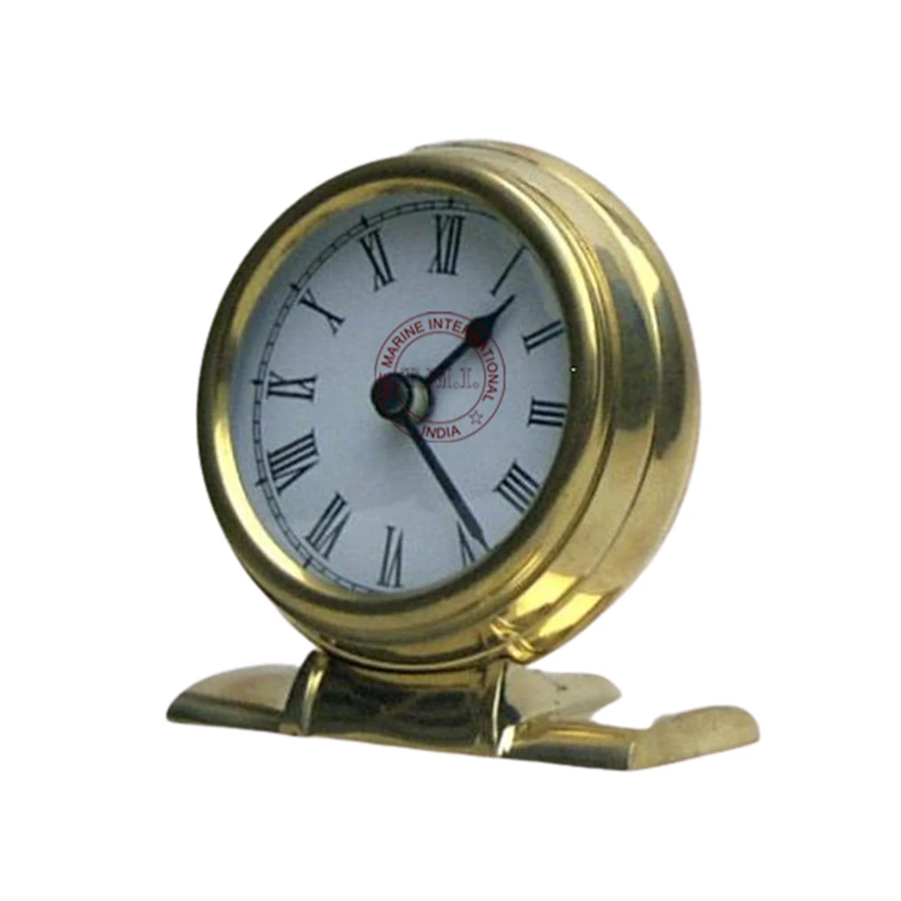 New Brass Table Watch with Glass at Top For Office Buddies