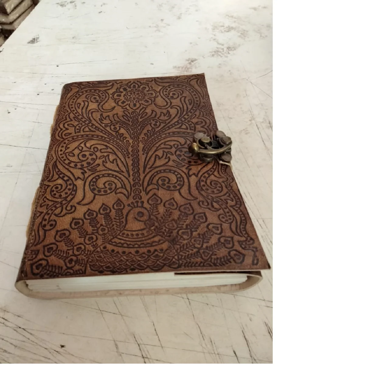 handmade paper journals with old antique theme covers