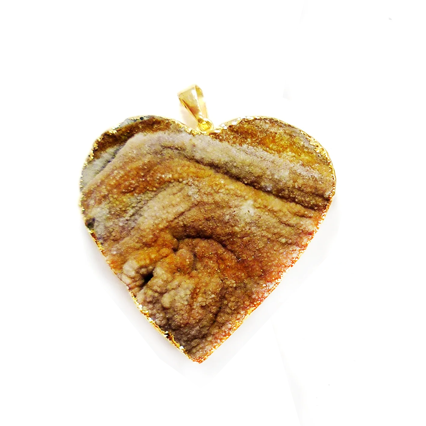 BEAUTIFUL CHALCEDONY DRUZY HEART FOR WHOLESALE