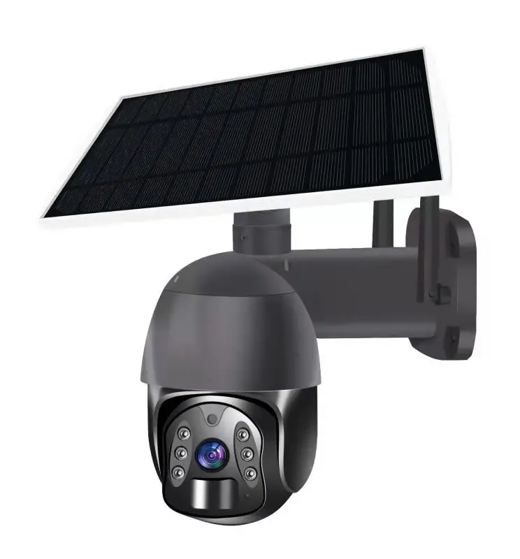 OEM 1080P Solar Panel Security PTZ Surveillance Camera Tuya Smart 4G Sim Card Solar Powered CCTV Camera Outdoor Solar Camera
