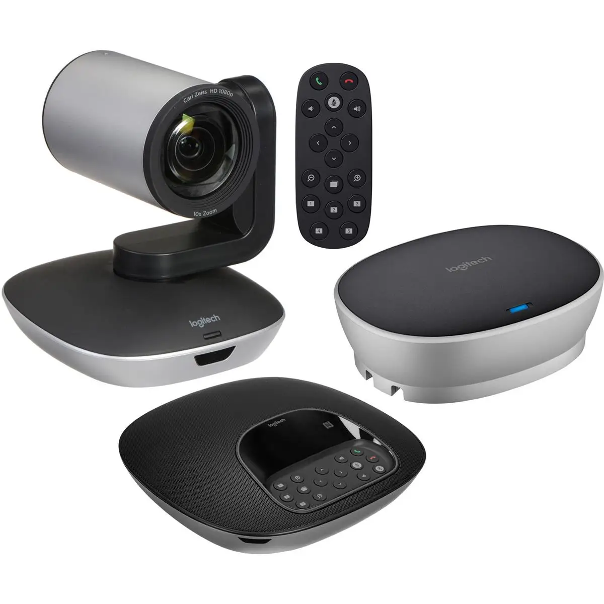 L ogitech Group Video Conferencing System for Mid to Large-Sized Meeting Rooms With Camera, Speaker Phone, Remote Control