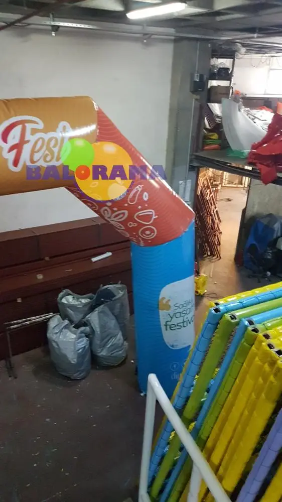 Best Seller Colorful Printed Inflatable Balloon Arch 6 meter oem advertising products