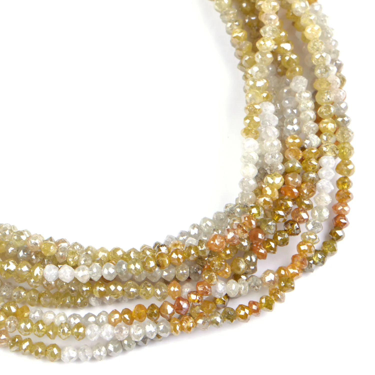 Оптовая продажа, бусины из натурального желтого бриллианта, граненые бусины из натурального бриллианта