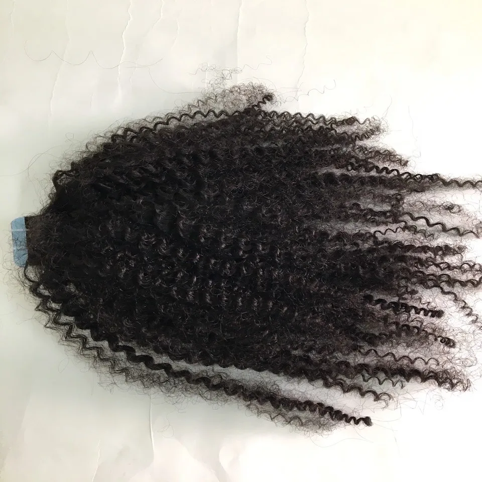 HOT!!! Natural kinky curly tape hair extension from Vietnamhair