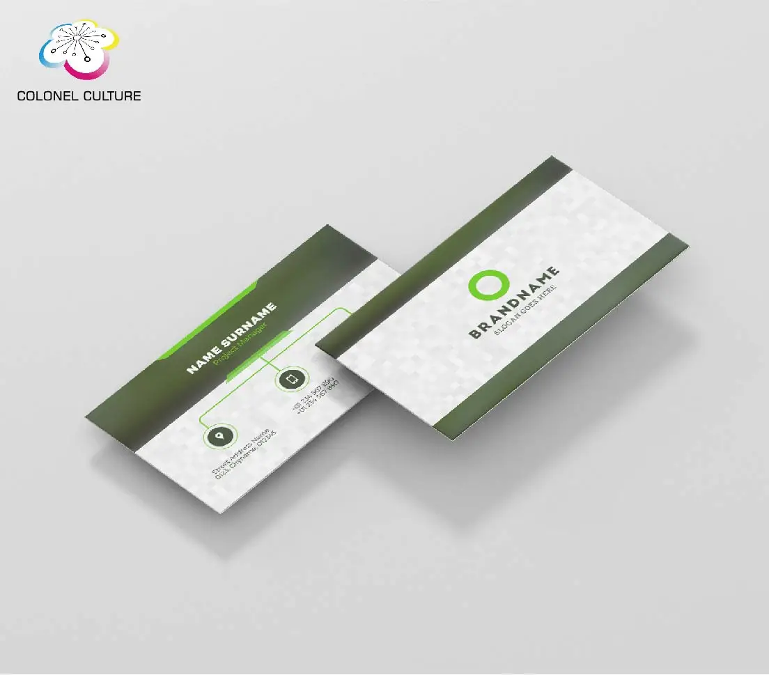Corporate Procurement Typical Eco-Friendly Linen Paper Business Card