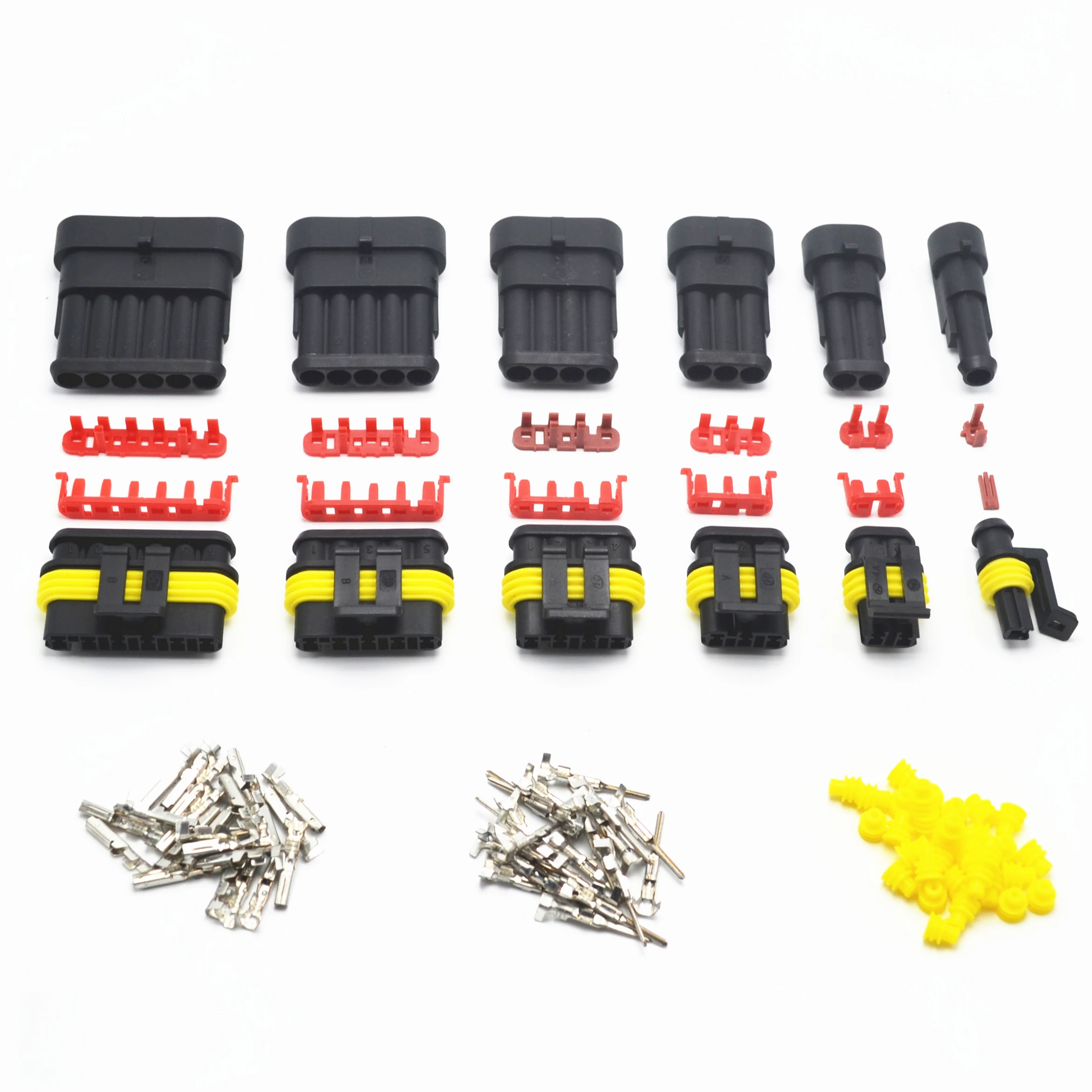 TYCO AMP 1.5 series Auto TYCO AMP 1.5 series 5 Pin Female Electrical wire Connectors 282089-1 282107-1 DJ7051-1.5-21