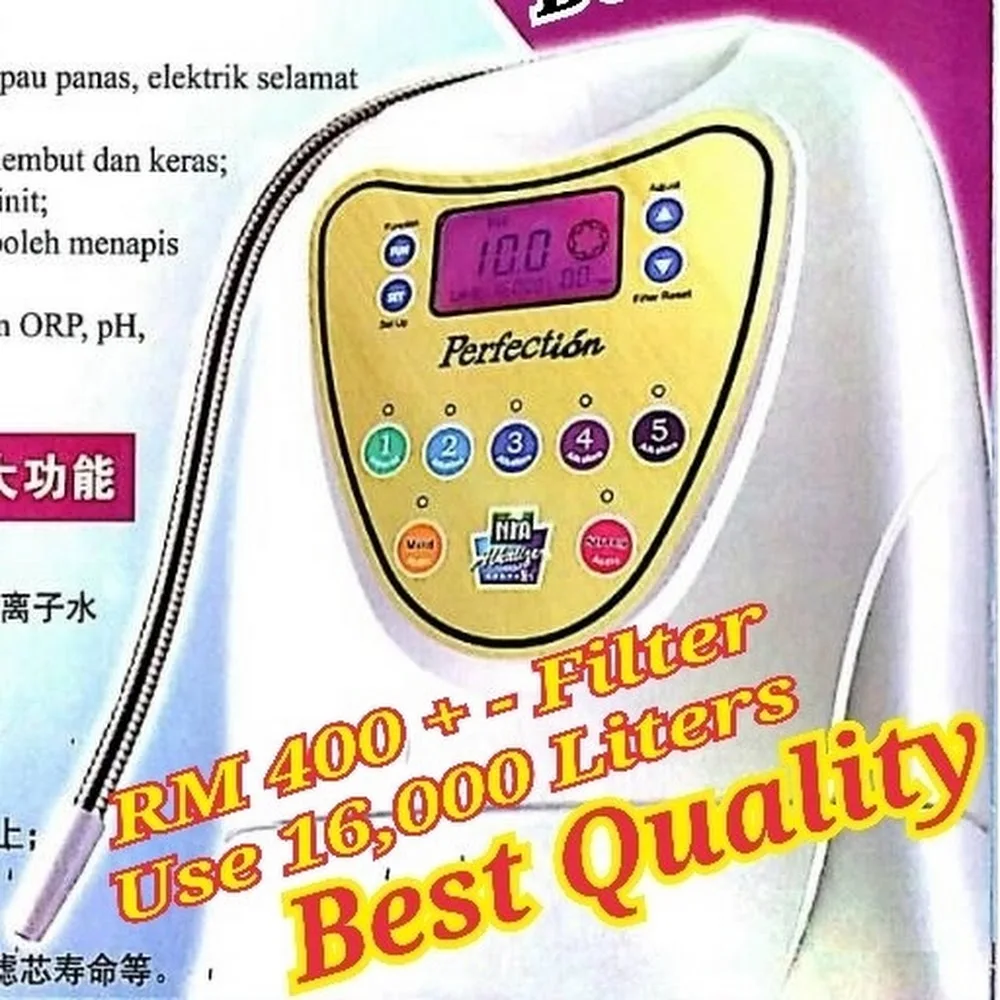 Advanced Malaysia Perfection Ionizer alkaline ionic water processor Use Round Disc Non-Membrane Water Cell