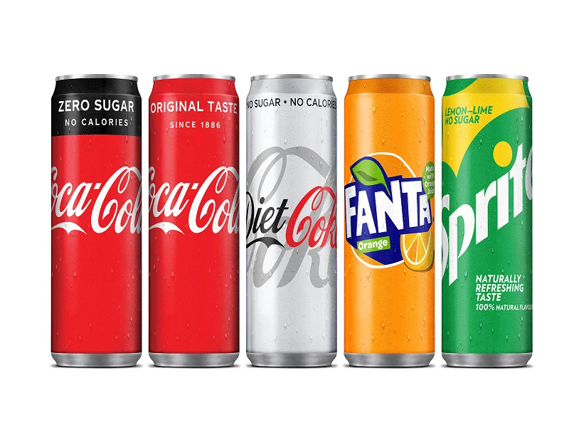 Soft Drinks- Coca Cola/ Diet Coke/ Sprite/ Fanta/ Pepsi
