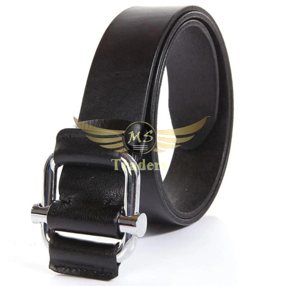 Ремень из натуральной кожи мужской роскошный мягкий Регулируемый с круглой пряжкой простой в использовании