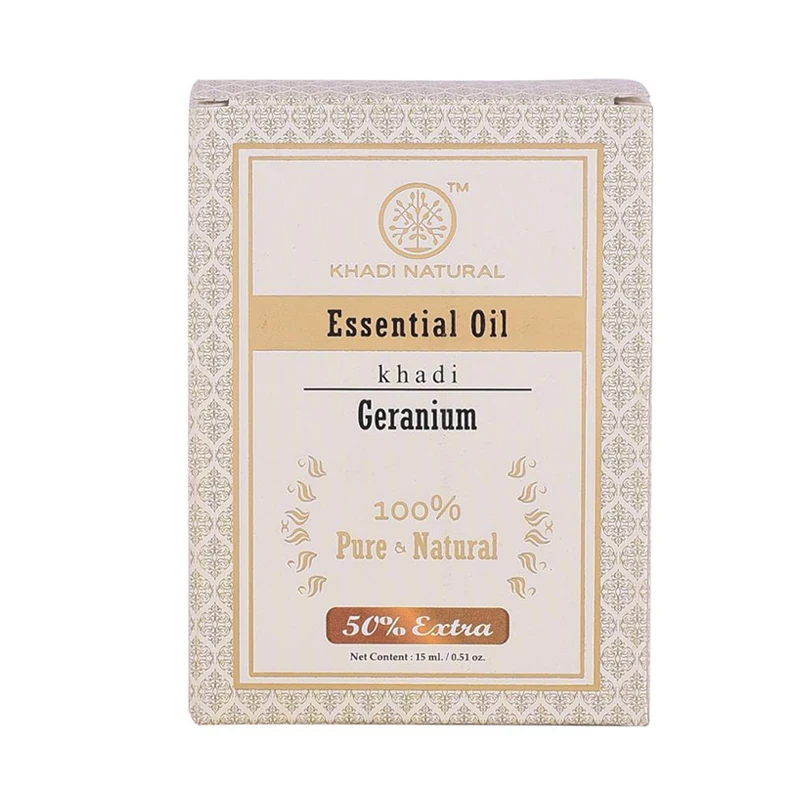KHADI NATURAL HERBAL GERANIUM ESSENTIAL OIL TO RELAX BODY AND MIND