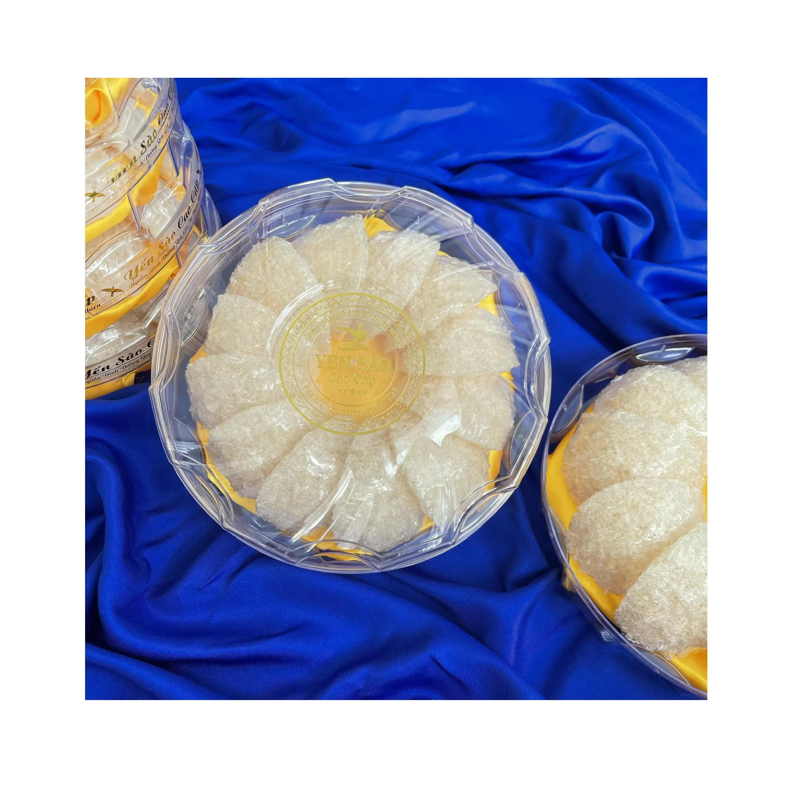 Vietnam Special Brand Vgreen Pro 2 years shelf life Improving Strength Tablets Natural White Refined Spongy Bird Nest Edible